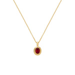 Serenity Necklace - Ruby red