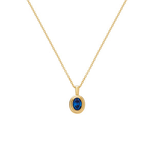 Serenity Necklace - Sapphire Dark Blue