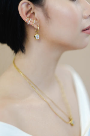 Aura Earrings - Crystal